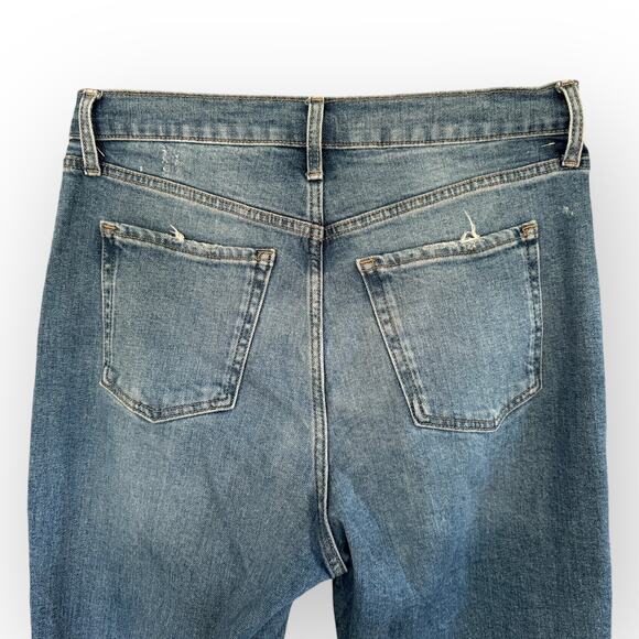 Old Navy The Sky-Hi Straight / Extra High Rise Secret Slim Boyfriend Sz 8 | [87] - Picture 4 of 7